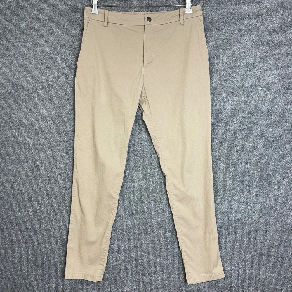 Birddogs Pant Mens 32 x 32 Beige Performance Chino Stretch Trousers